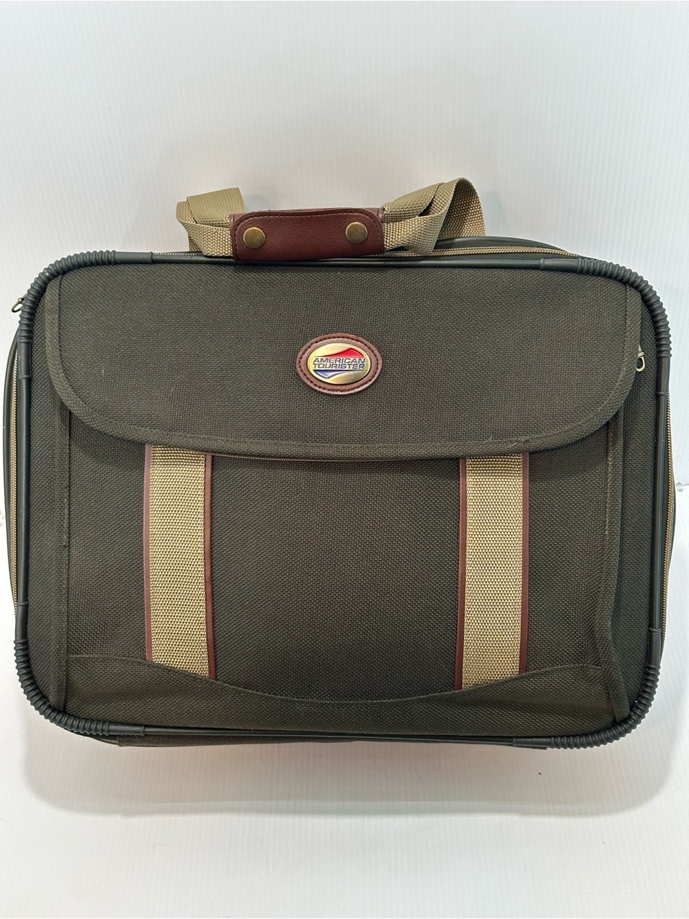 American Tourister canvas Cordura travel shoulder‎ bag vintage